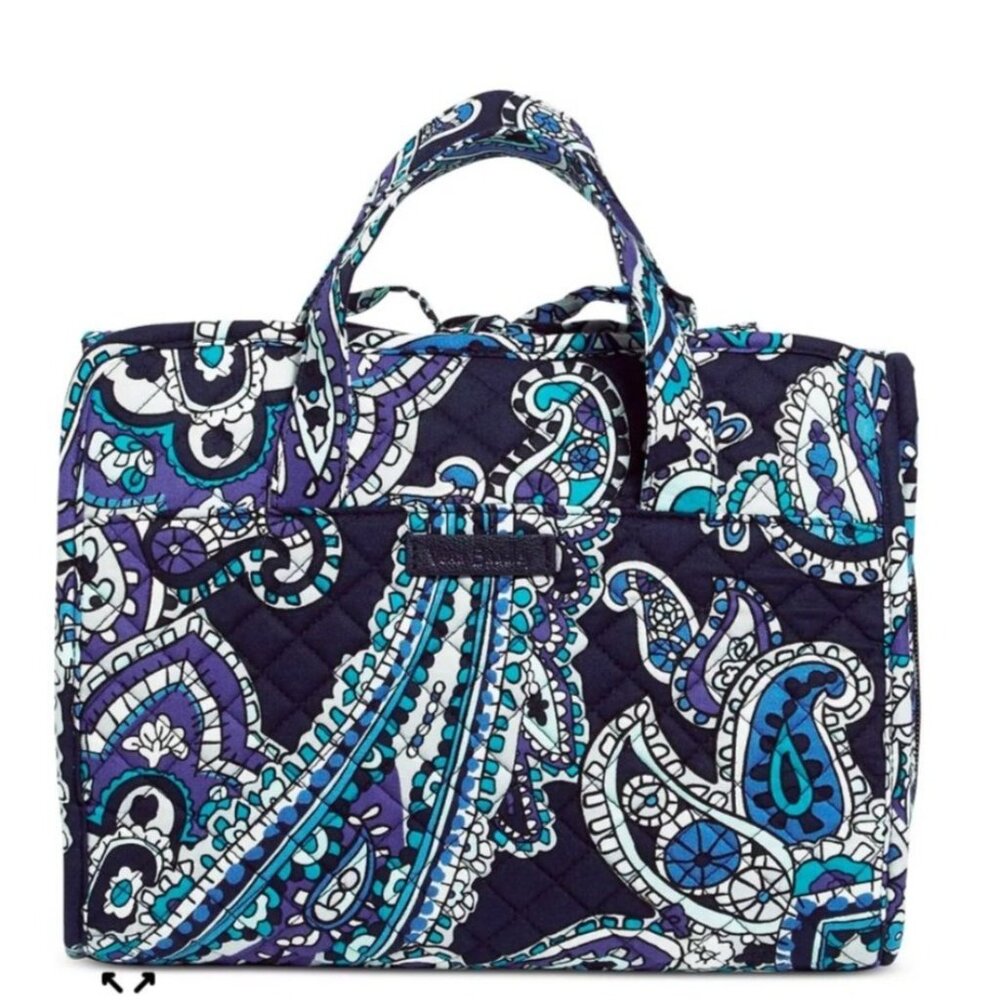Vera Bradley Deep Night Paisley Hanging Travel Bag Organizer New Gift